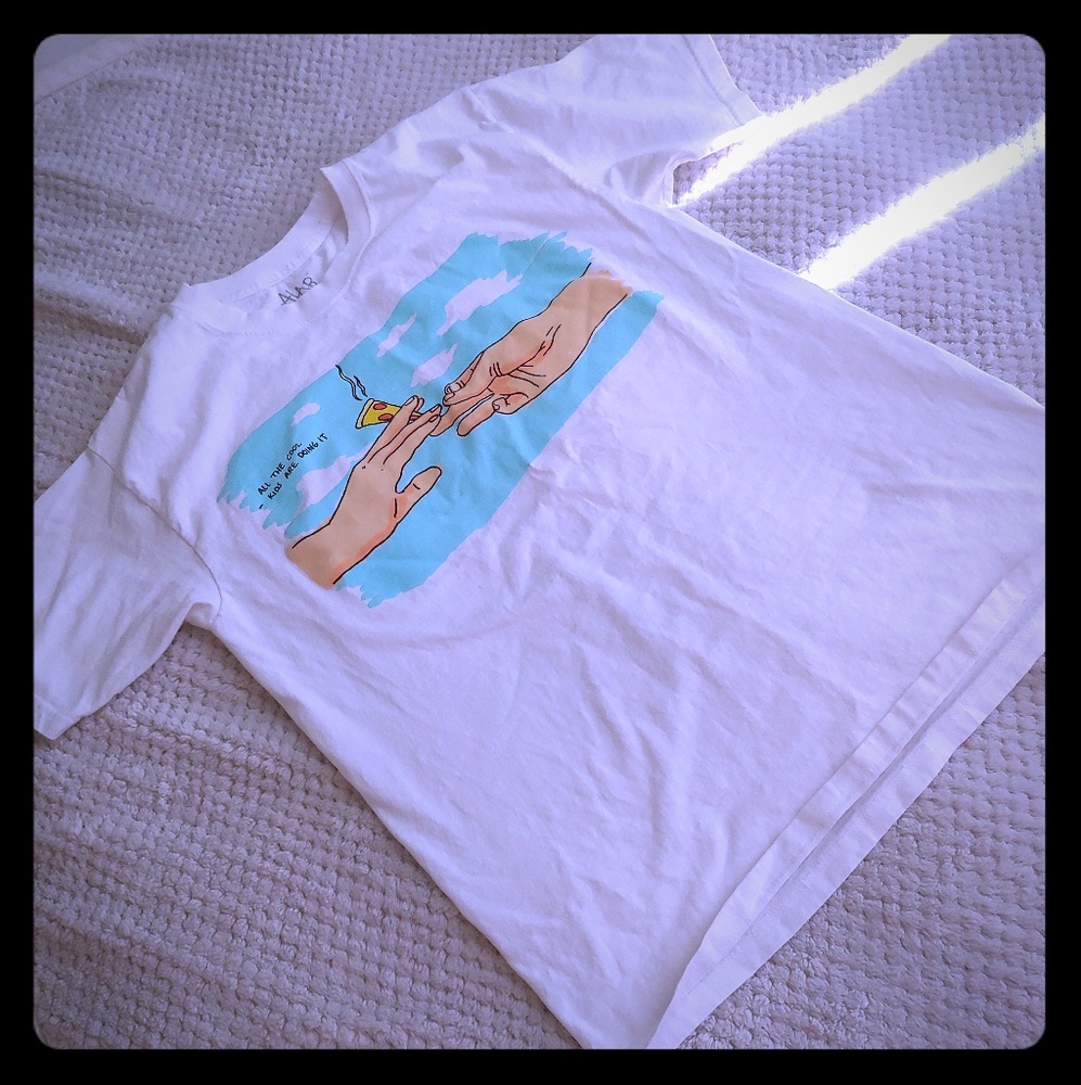 White men's tshirt